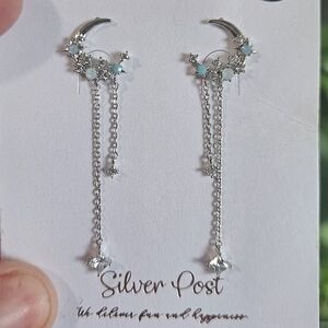 Moon and Star Earrings